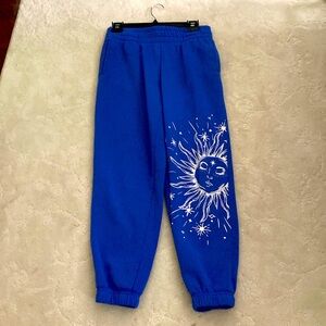 Blue White Sun Sweatpants